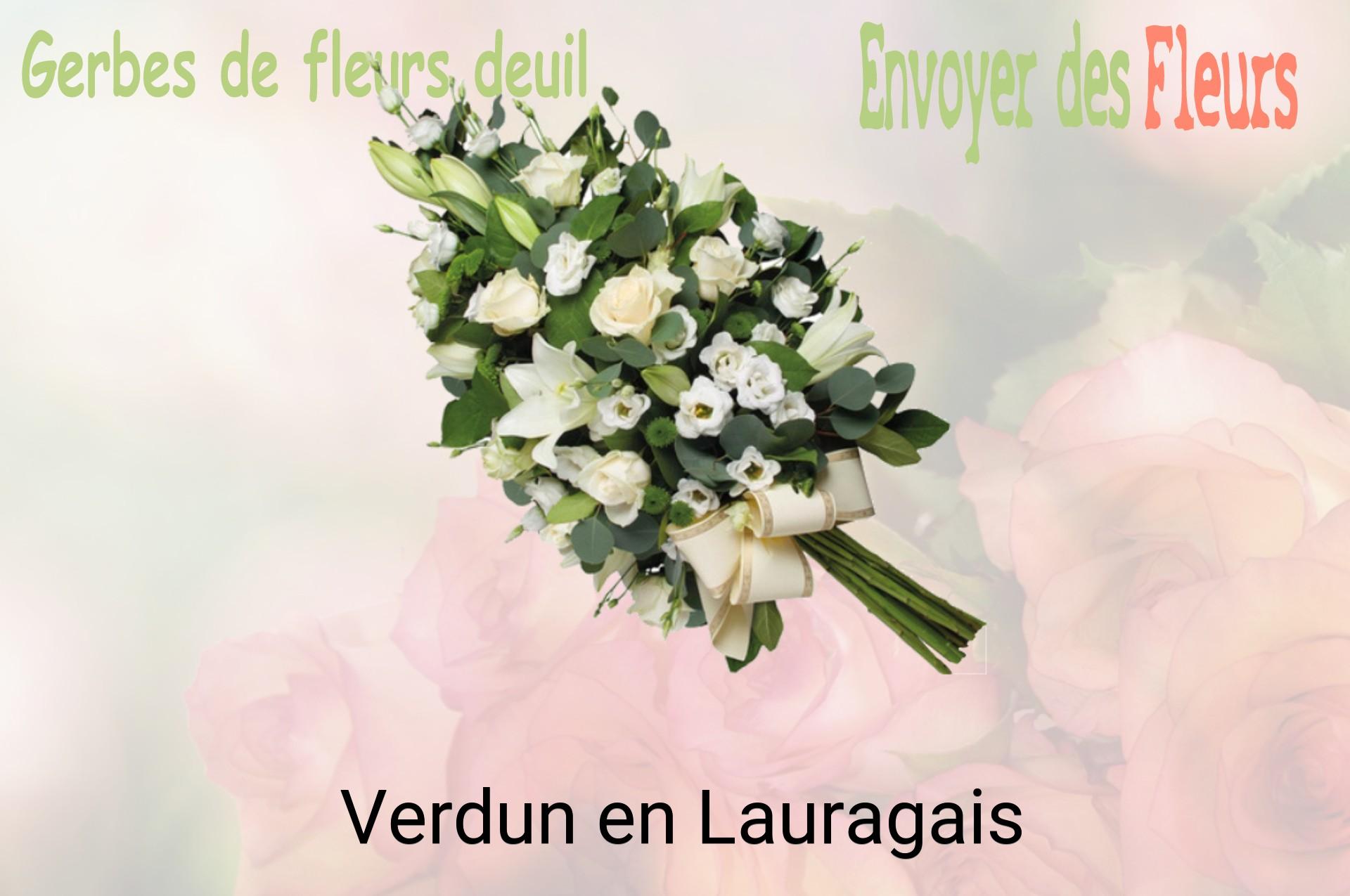 Gerbe de fleurs de deuil livrée à Verdun-en-Lauragais